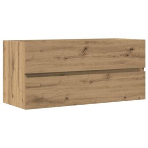 vidaXL Mobile Lavabo Rovere Artigianale 100x38,5x45 cm Multistrato