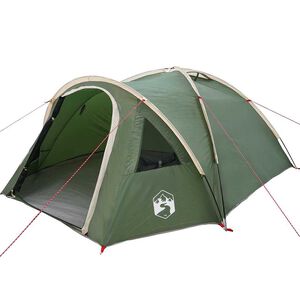 vidaXL Tenda a Cupola 4 persona 308 x 268 x 130 cm Verde taffet&agrave;