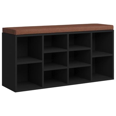 Maison Exclusive - Scarpiera Nero 100x35x45 cm in Legno Multistrato