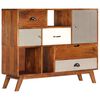 vidaXL Credenza 115x35x86 cm Legno Massello di Acacia