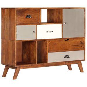 vidaXL Credenza 115x35x86 cm Legno Massello di Acacia