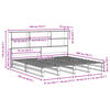 vidaXL Letto Libreria senza Materasso Marrone Cera 180x200 cm Legno