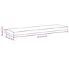 vidaXL Scaffale a Parete Bianco 80x23,5x3,8 cm in MDF