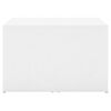 vidaXL Set 3 Tavolini ad Incastro Bianchi 60x60x38 cm in Truciolato