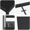 vidaXL Set da Pranzo per Giardino 7 pcs Nero Rattan in PE