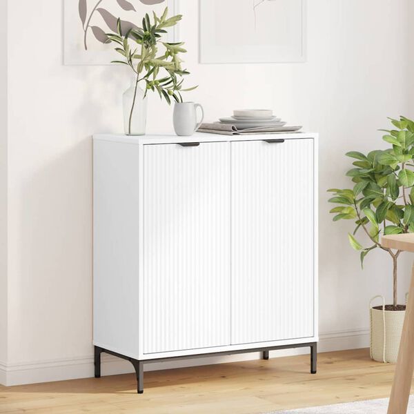 vidaXL Credenza Bianco 69,5 x 33 x 82 cm Legno multistrato