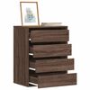 vidaXL Cassettiera Angolo Rovere Marrone 60x41x76cm Legno Multistrato