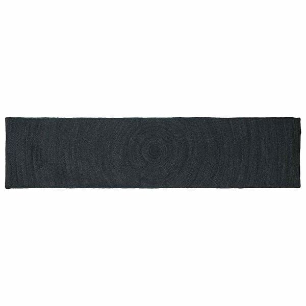 vidaXL Tappeti per area Rettangolare Grigio scuro 60 x 200 cm Juta