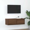 vidaXL Mobile Porta TV Rovere Marrone 80x31x25,5 cm Legno Multistrato