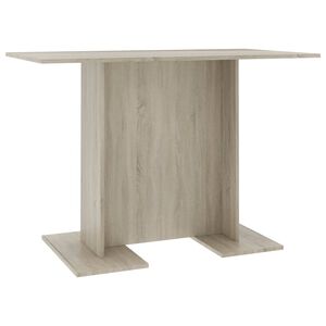 vidaXL Tavolo da Pranzo Rovere Sonoma 110x60x75cm in Legno Multistrato