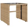 vidaXL Set Divano da Giardino 4 pz con Cuscini Beige in Polyrattan