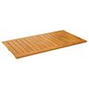 vidaXL Tappeto da bagno Marrone 100 x 55 cm Legno di Acacia Massello