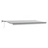 vidaXL Tenda Retrattile Manuale con LED Antracite e Bianco 600x300 cm