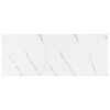 vidaXL Scaffale da parete 4 pcs Marmo Bianco 50 x 23 x 4 cm