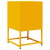 vidaXL Comodino Giallo Senape 36x39x60,5 cm Acciaio Laminato a Freddo