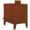 vidaXL Stufa da Campeggio 35x50x60 cm in Acciaio Corten
