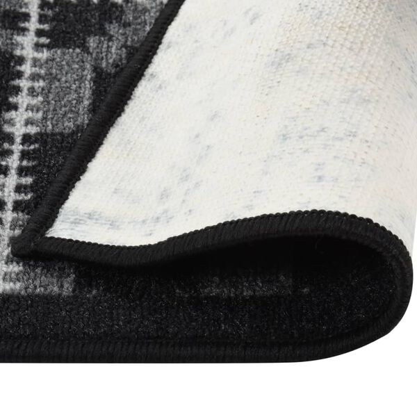 vidaXL Tappeto Corsia Nera 80x600 cm