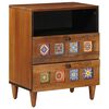 vidaXL Armadio da Notte con cassetto Marrone 50 x 33 x 62 cm