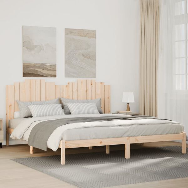 vidaXL Giroletto Extra Lungo senza Materasso 200x220 cm Legno Massello