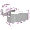 vidaXL Set Divano da Giardino con cuscino 6 pcs Grigio Poly Rattan