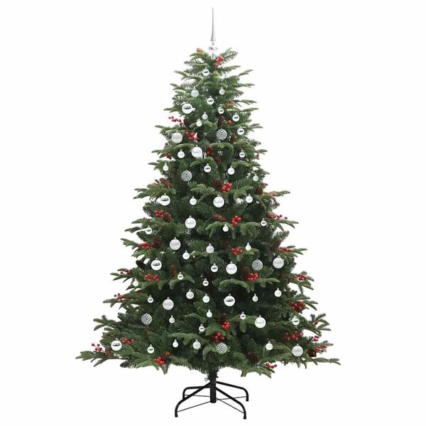 vidaXL Albero di Natale artificiale con 300 LED Verde 210 cm