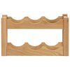 vidaXL Cantinetta per 6 Bottiglie 37x21x21 cm Legno Massello di Rovere
