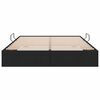 vidaXL Letto con Contenitore con testiera Nero 140 x 190 cm Tessuto