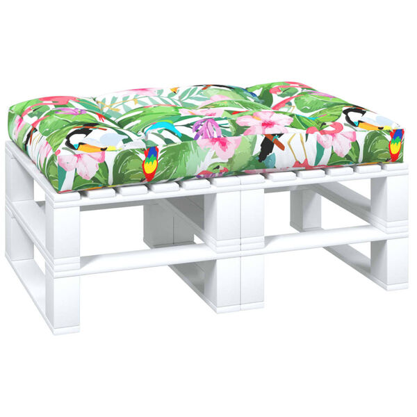 vidaXL Cuscino per Pallet Multicolore 120x80x12 cm in Tessuto