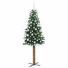 vidaXL Albero di Natale snodato con 300 LED con supporto Verde 180 cm