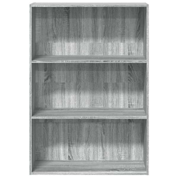 vidaXL Libreria Grigio Sonoma 80x30x114 cm in Legno Multistrato