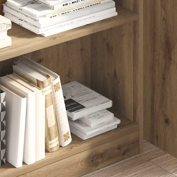 vidaXL Libreria Rovere Artigianale 80x24x109 cm in Legno Multistrato