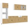 vidaXL Set Mobili da Cucina 7 pz Kalmar Rovere Artigianale Truciolato