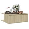 vidaXL Tavolino da Salotto Rovere Sonoma 80x80x31 cm Legno Multistrato