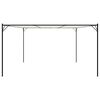 vidaXL Gazebo Bianco 4x4 m 180 g/m² Tessuto e Acciaio