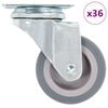 vidaXL Ruote Girevoli 36 pz 50 mm