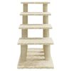 vidaXL Albero per Gatti con Tiragraffi in Sisal Crema 63 cm