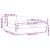 vidaXL Struttura Letto Pouf con Materasso 180x200 cm in Tessuto
