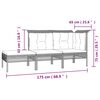 vidaXL Set Divani da Giardino 7 pz con Cuscini in Polyrattan Grigio