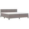 vidaXL Letto a molle con materasso con led Talpa 200 x 200 cm Tessuto