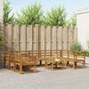 vidaXL Set di divani da esterno 10 pcs Naturale