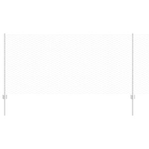 vidaXL Recinzione esagonale con palo 25 x 1 m Acciaio zincato Argento
