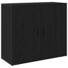 vidaXL Credenza Rovere Nero 240 x 33 x 70 cm Legno multistrato