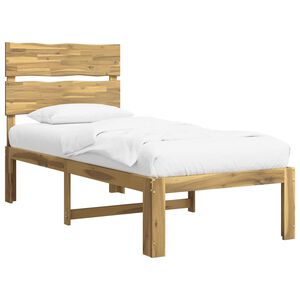 vidaXL Letto Singolo con Testiera ROSTOCK Bianco 75 x 190 cm