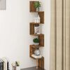 vidaXL Mensola Muro Angolo Rovere Fumo 20x20x127,5cm Truciolato