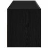 vidaXL Armadio da Notte Rovere Nero 60 x 35 x 40 cm Legno multistrato