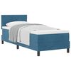 vidaXL Letto a molle con materasso Blu Scuro 80 x 200 cm Velluto