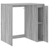 vidaXL Mobiletto per lavatrice con porta Grigio Sonoma 87 x 60 x 89 cm