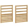 vidaXL Modulo Braccioli 2 pcs Bianco 59 x 4 x 73 cm