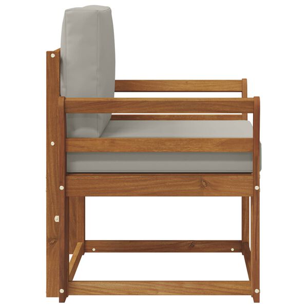 vidaXL Divano da esterno Legno di Acacia Massello e Poliestere