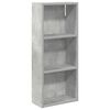 vidaXL Armadio da bagno a muro Grigio Cemento 30 x 14 x 70 cm